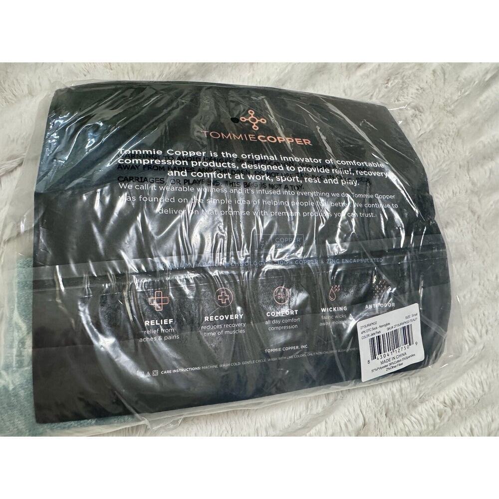 Tommie Copper Teal Compression Sock 4 Pk Small - Picture 4 of 4